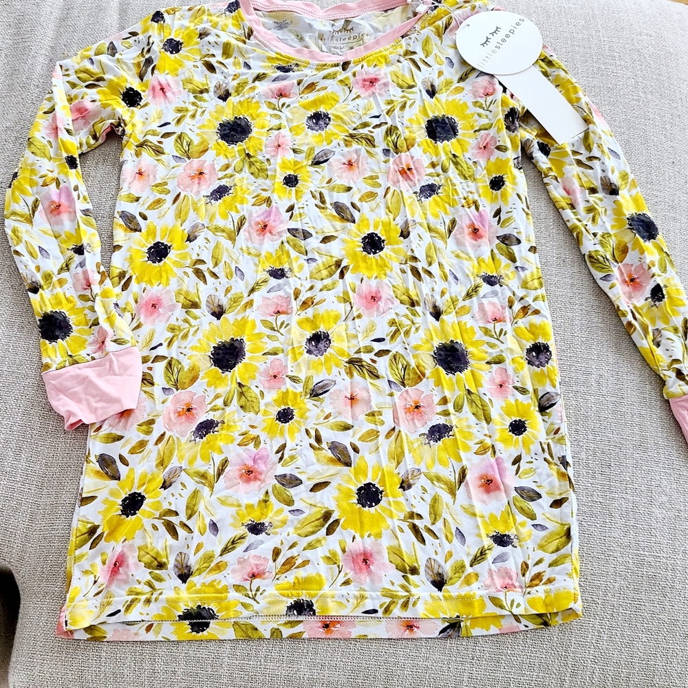 Little sleepies sunflower top